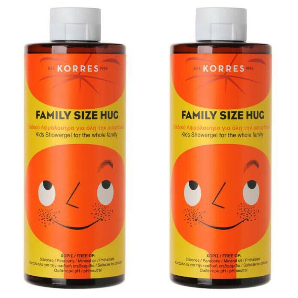 Lot 2x New KORRES Ocean Size Hug Kids Whole Family Shower Gel 13.5oz 400ml